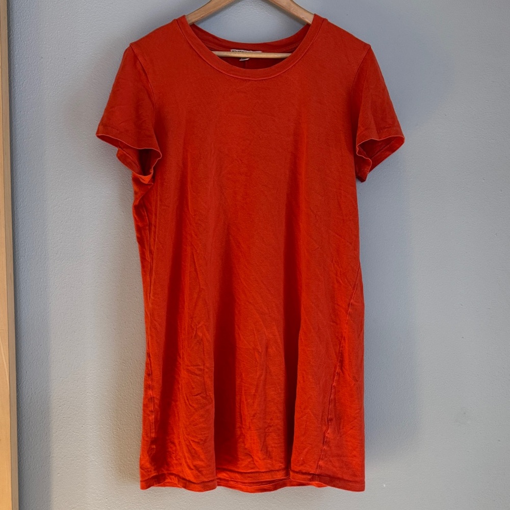 Stateside Vibrant Orange T-shirt dress